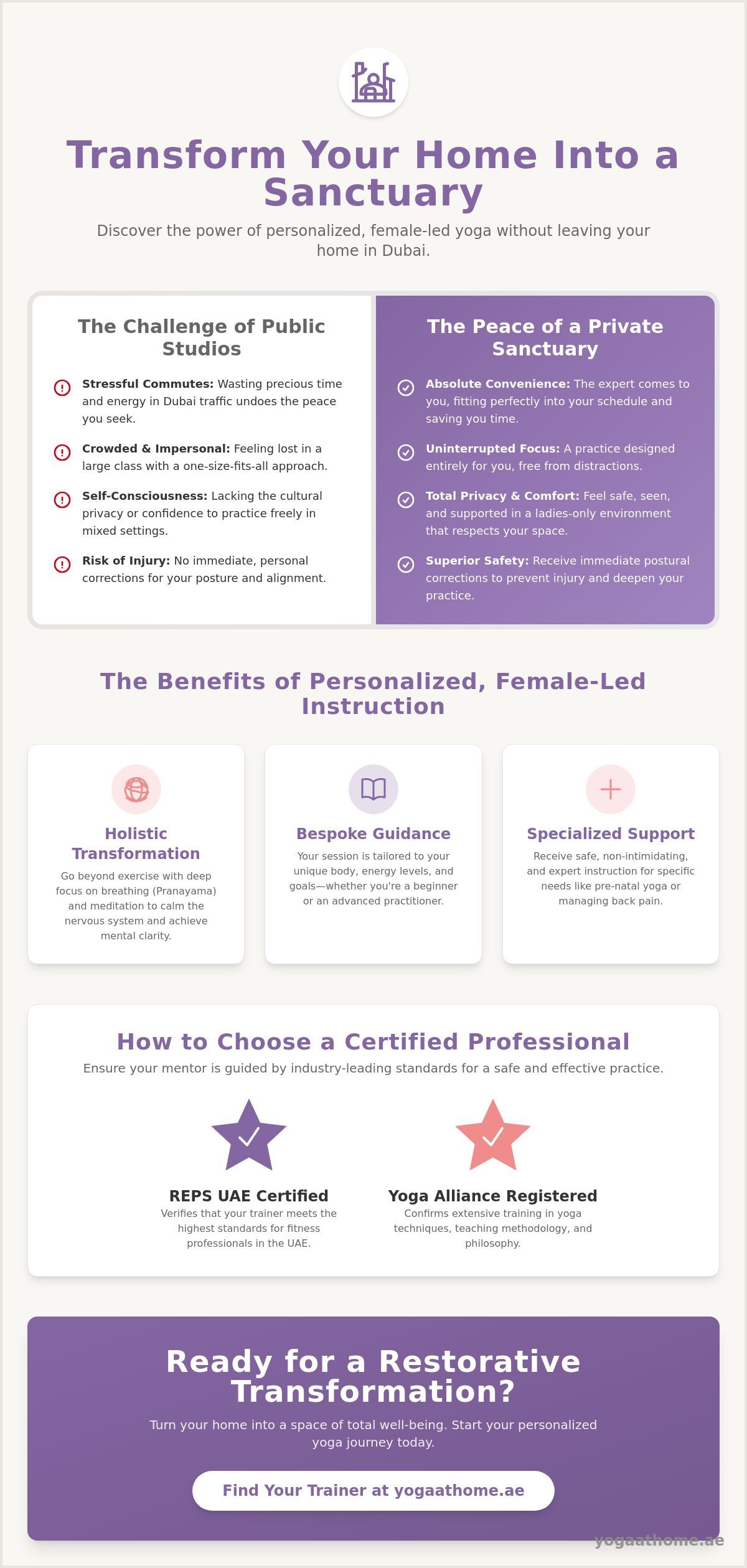 Female Personal Yoga Trainer Dubai: A 2026 Guide to Private Ladies' Wellness