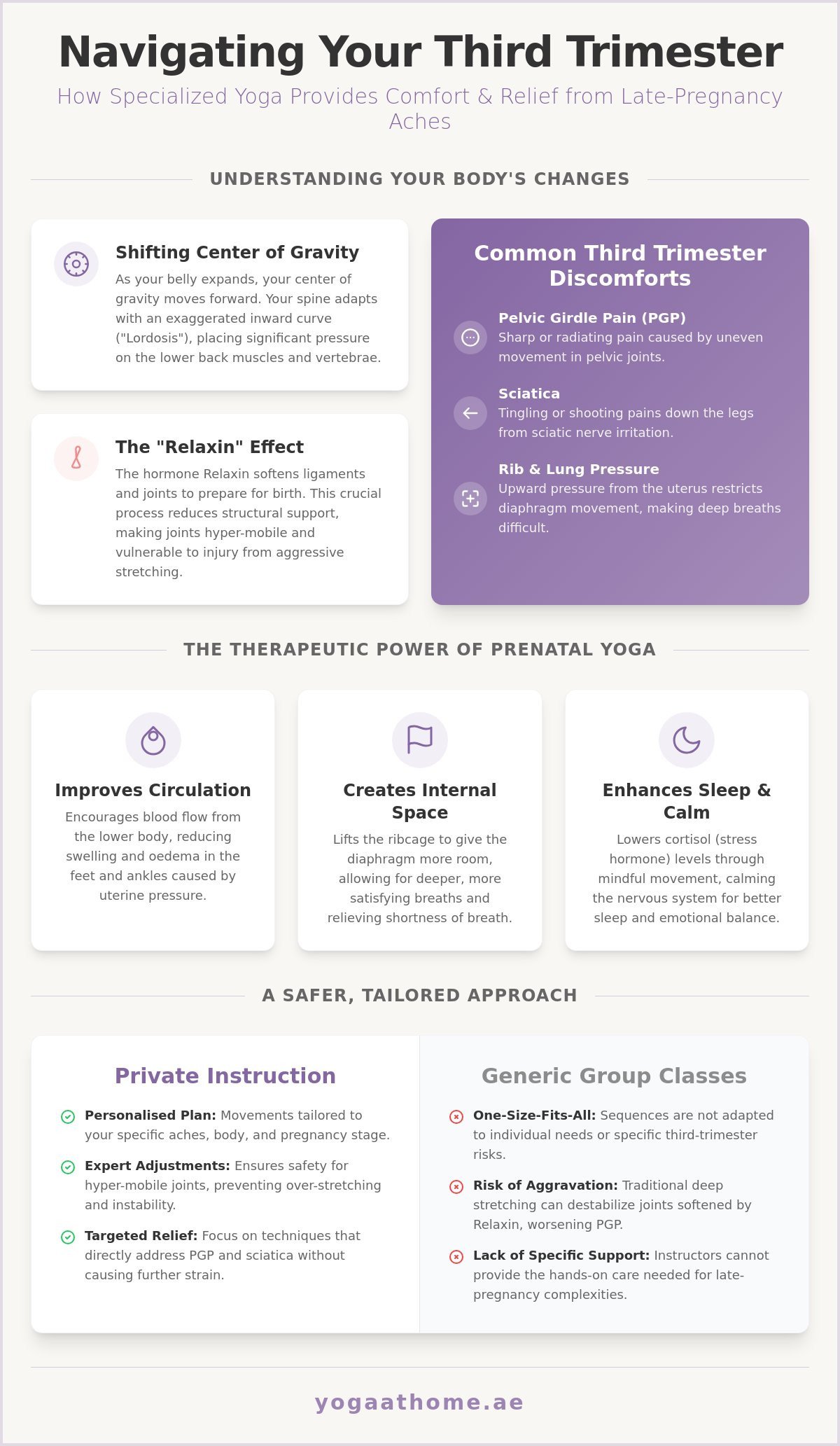 Yoga for Third Trimester Pregnancy Discomfort: A Guide to Gentle Relief